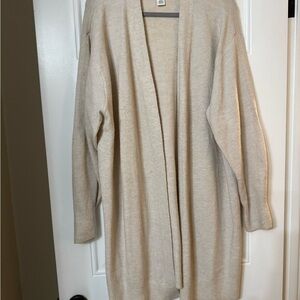 Cozy Cream Open-Front Sweater
